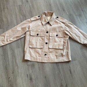 Tan light weight Button-Up Jacket